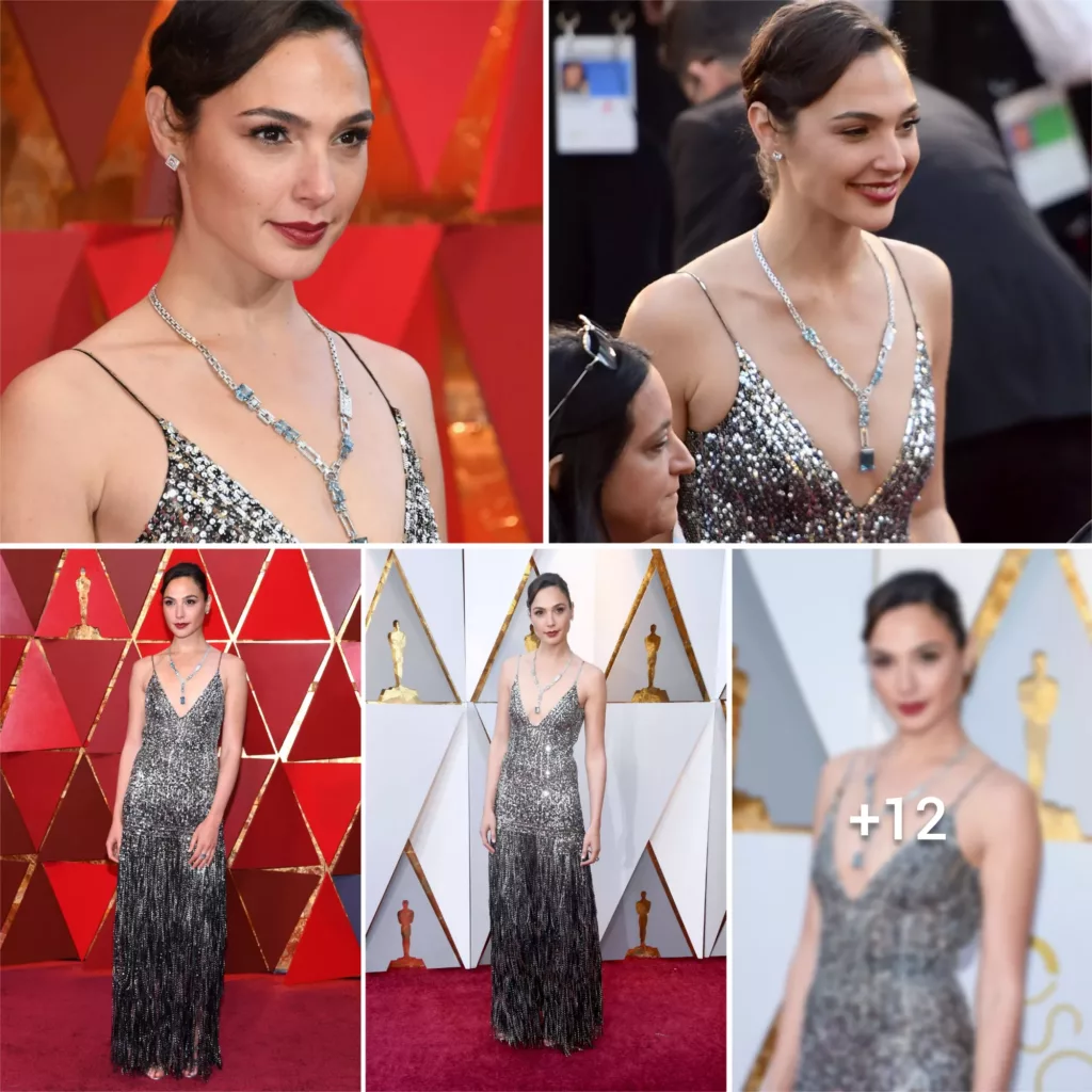 Gal Gadot Shines in Stunning Silver at the Academy Awards