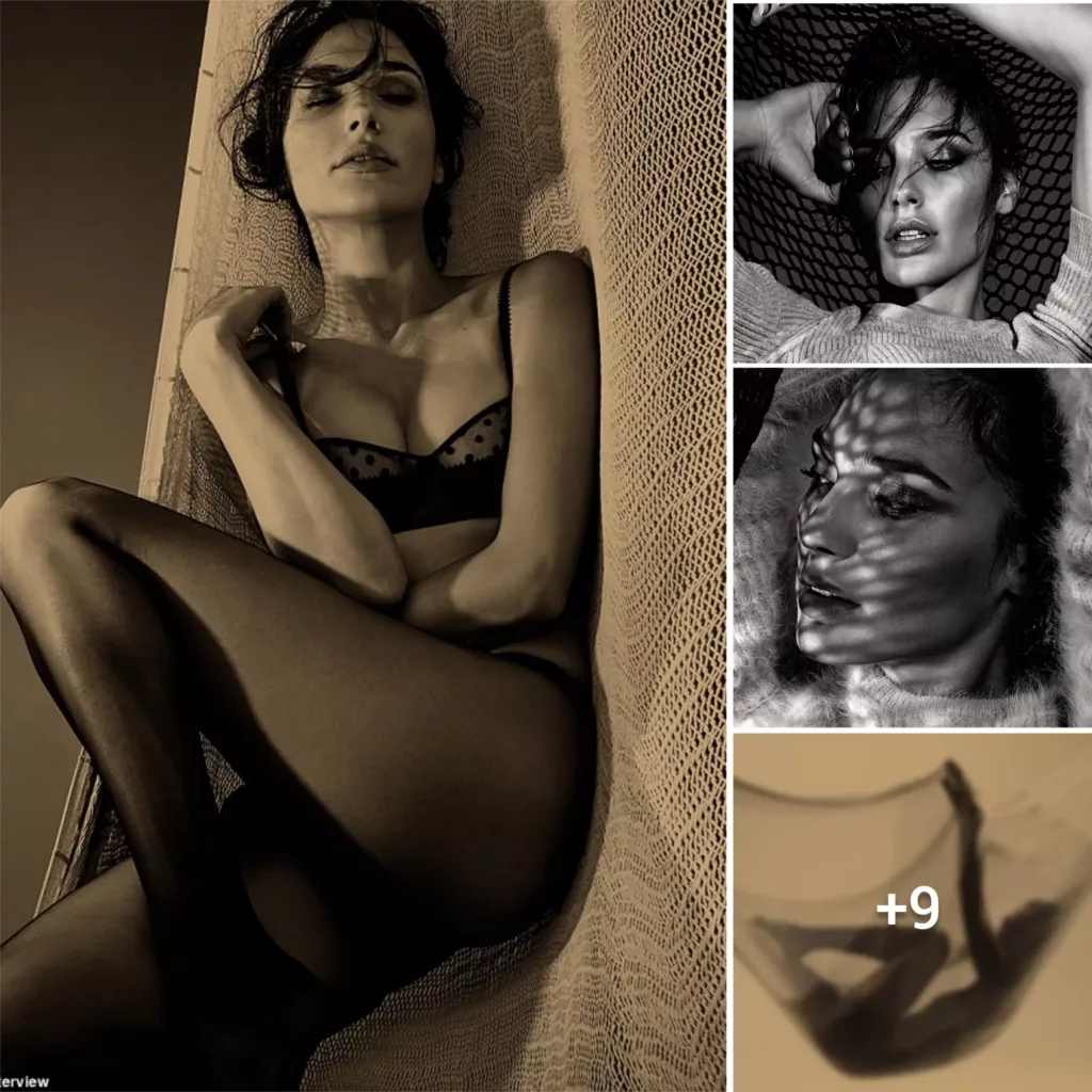 “Gal Gadot shows off her superpowers in alluring lingerie and tights for a sultry photoshoot”