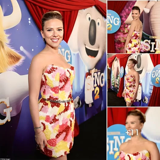 Showcasing their flair: Scarlett Johansson shines at LA premiere of Sing 2
